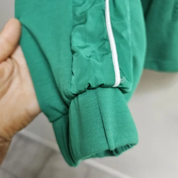 NWT Happily Grey 1/4 Zip Pullover Top Athleisure Comfy Set Green Size XL - Picture 7 of 12